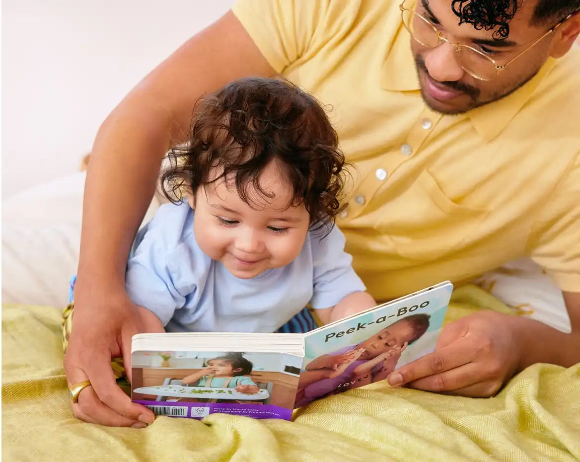 Play peek-a-boo, rhyme, and learn to sign words