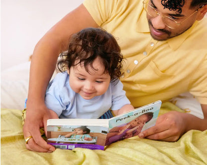Play peek-a-boo, rhyme, and learn to sign words