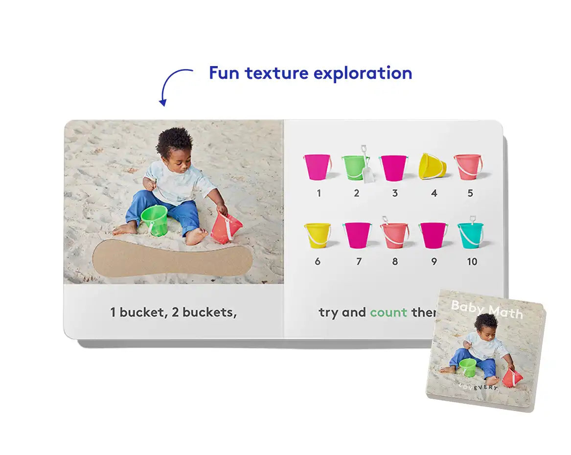 Introduce first words, fun uh-ohs, and early math