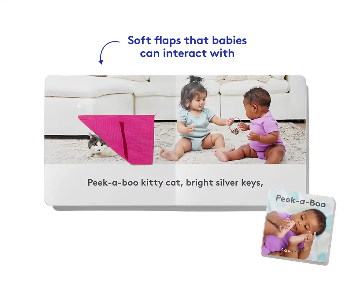 Play peek-a-boo, rhyme, and learn to sign words