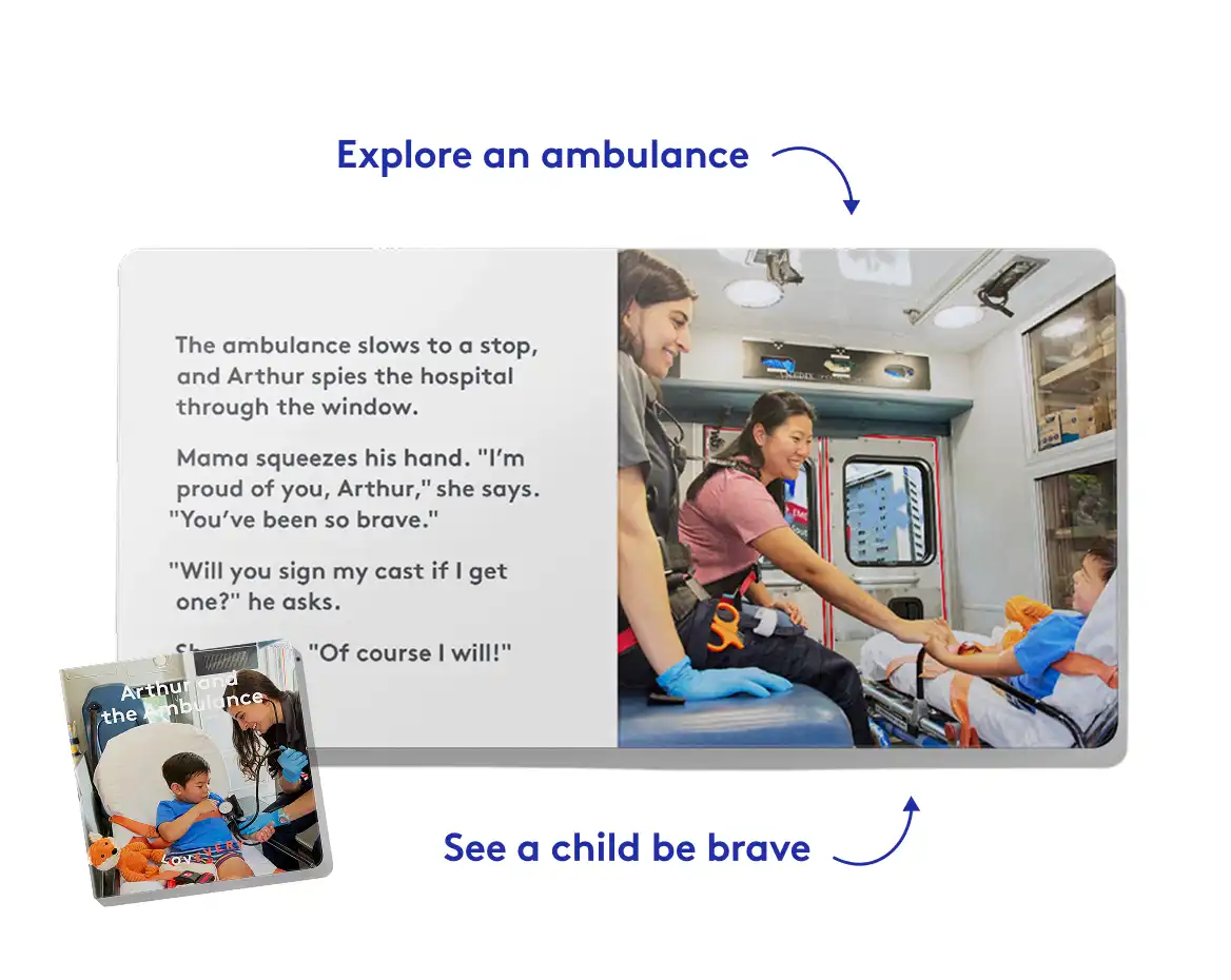 Take an ambulance ride and practice sharing & manners